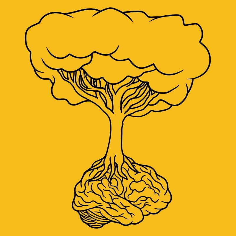 Brain under tree