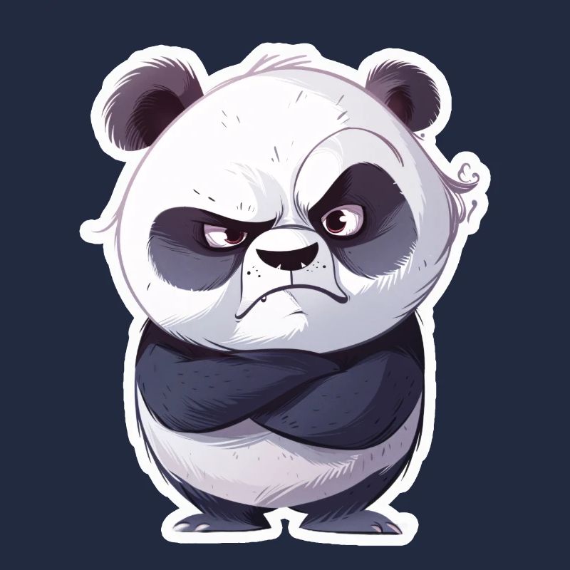 Panda offensé pris