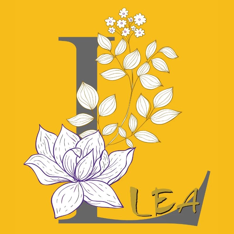 Buchstabe L Initiale Lea