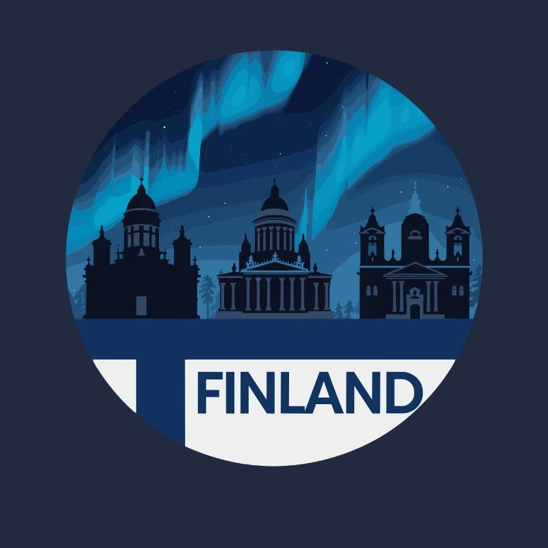 Finnland Aurora Skyline