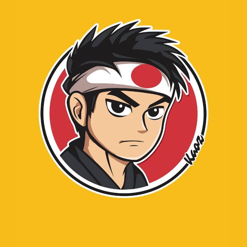 Anime Samurai Charakter Illustration