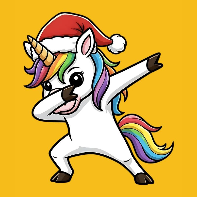 Weihnachts Einhorn Dab