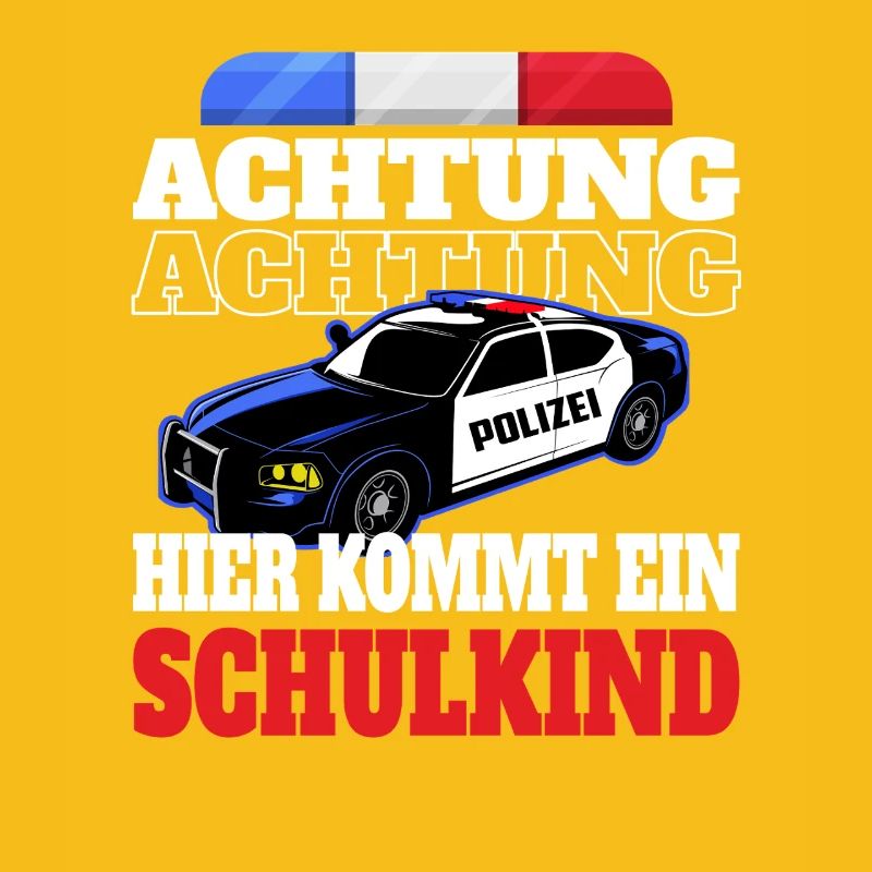 Polizeiauto Warnung Schulkind