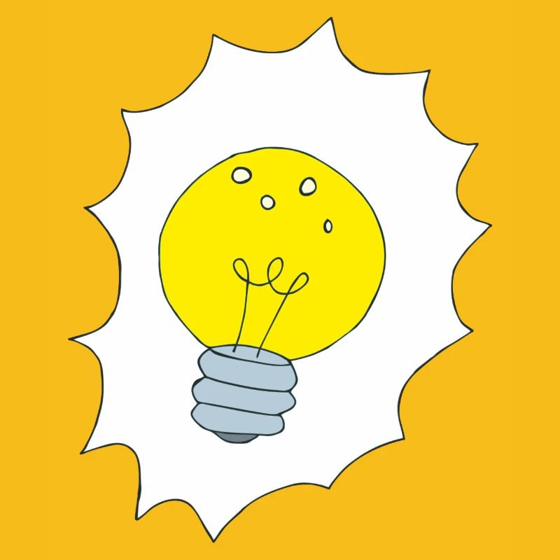 Creative Light Bulb Illustration