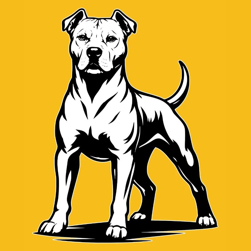 Pitbull in stolzer Pose