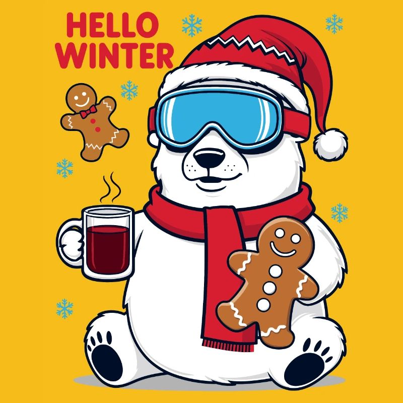 Eisbär mit Lebkuchen