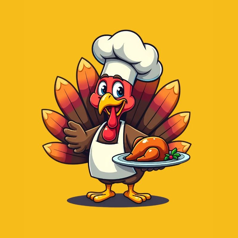 Cuisinier de dinde de Thanksgiving Thanksgiving