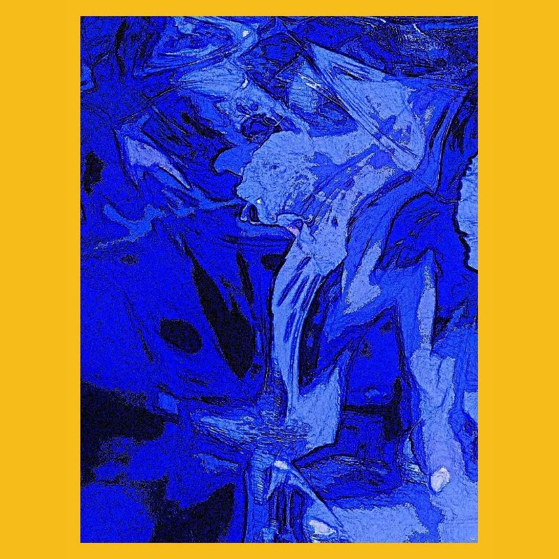 Blaue Abstraktion