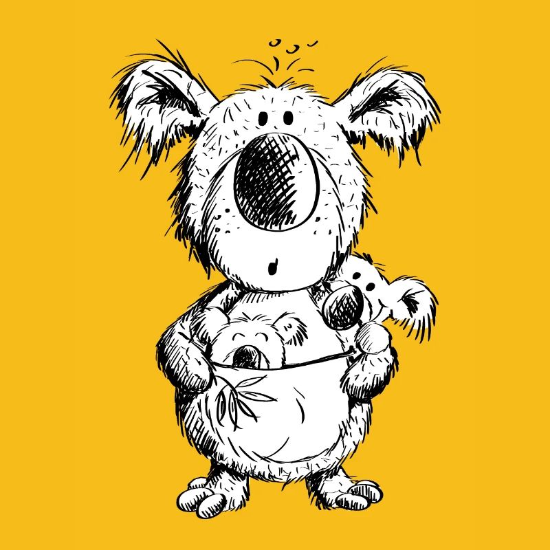 Koala Maman avec des bébés