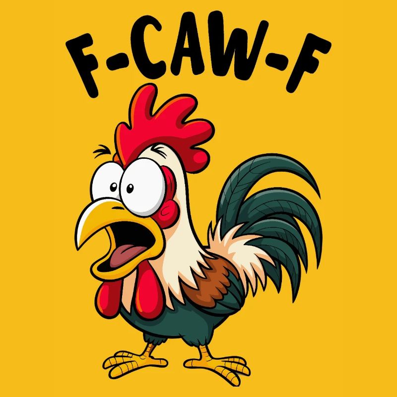 F CAW F Rooster Screaming Meme