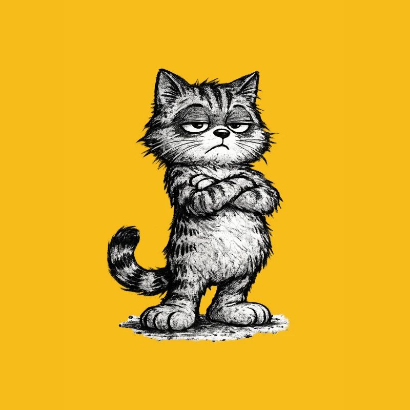 Grumpy Katze – Chef Vibes (Sketch Attitude)