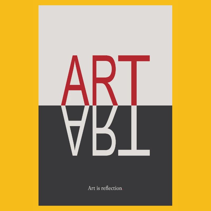 Affiche ART Reflection Minimalist Concept