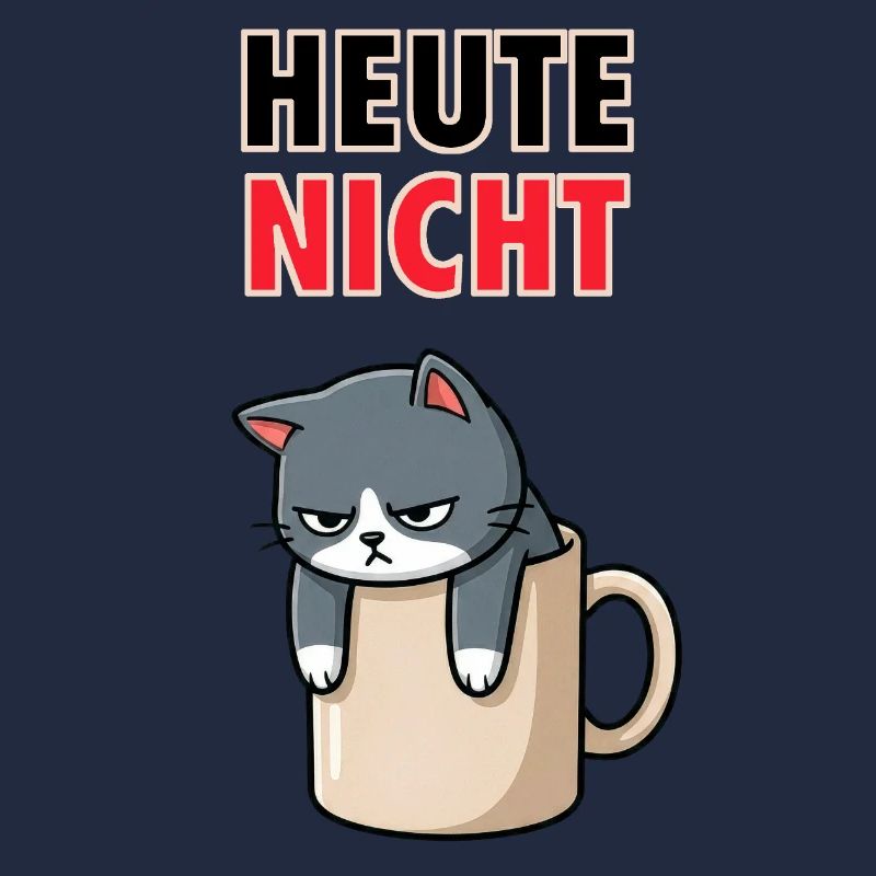 Not Cat Today - Funny Coffee Office Meme