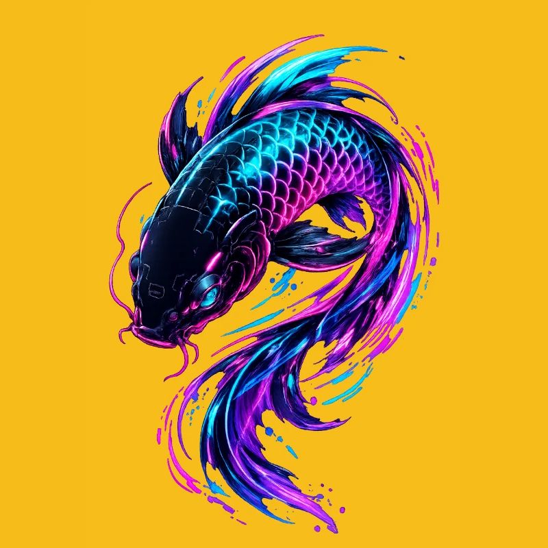 Neon Koi Flow