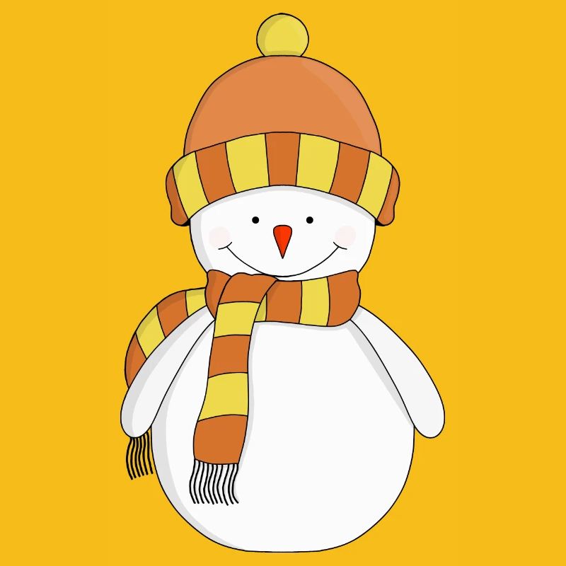 Frostiger Winterschneemann