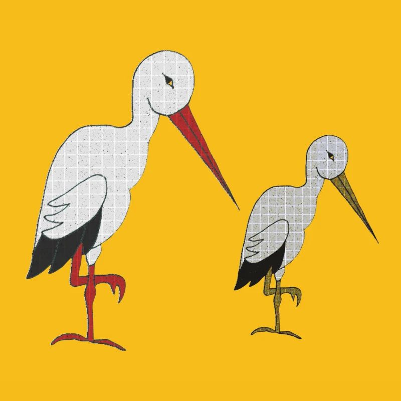 stork with child