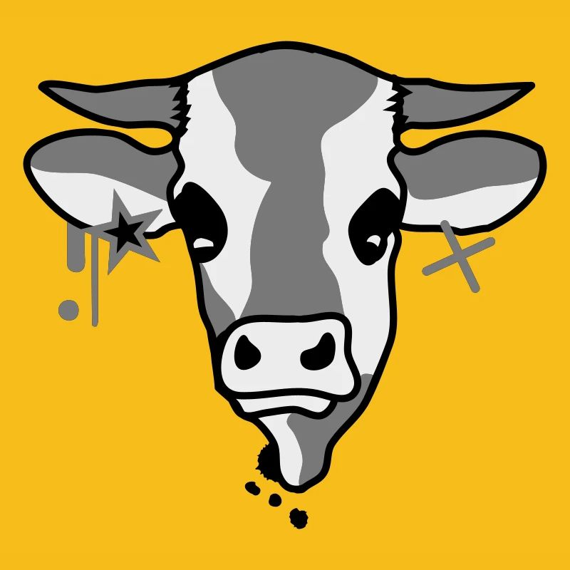 La tête d'une vache