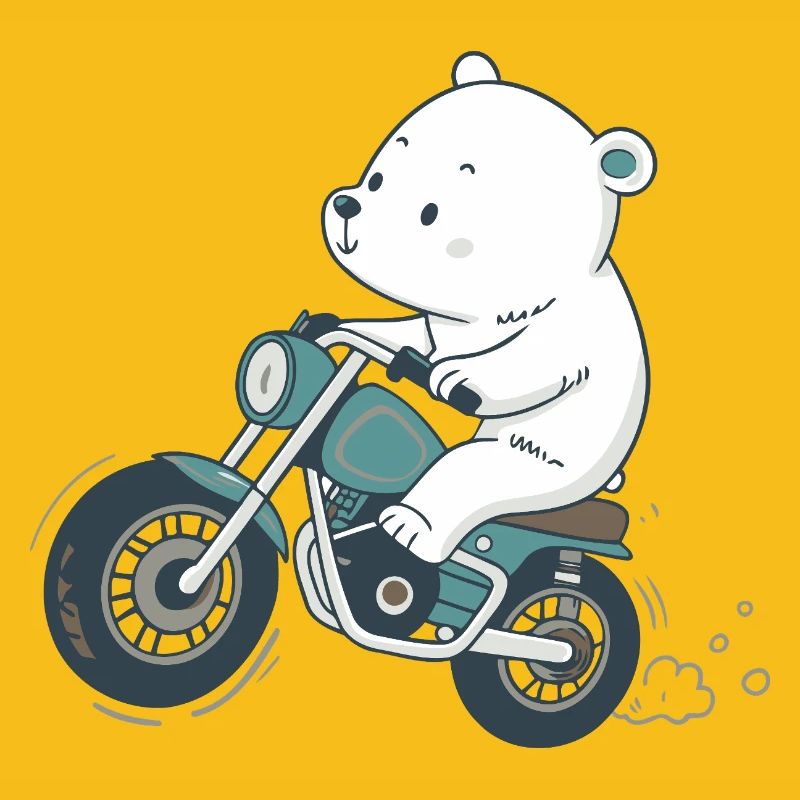 Vintage Motorcycle Teddy Bear