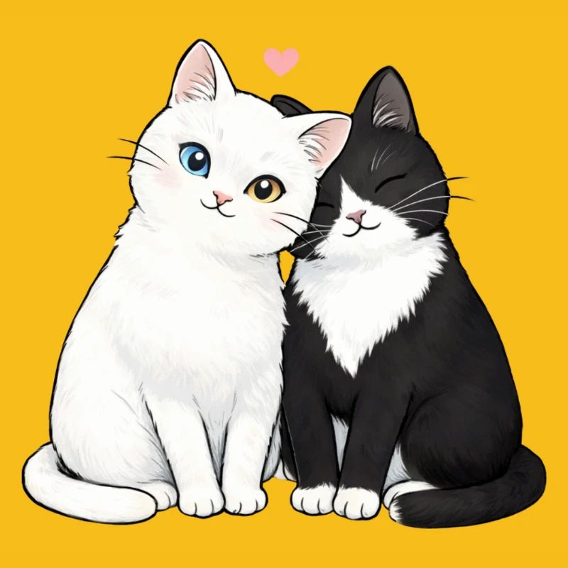 Katzenfreunde Duo Herzchen