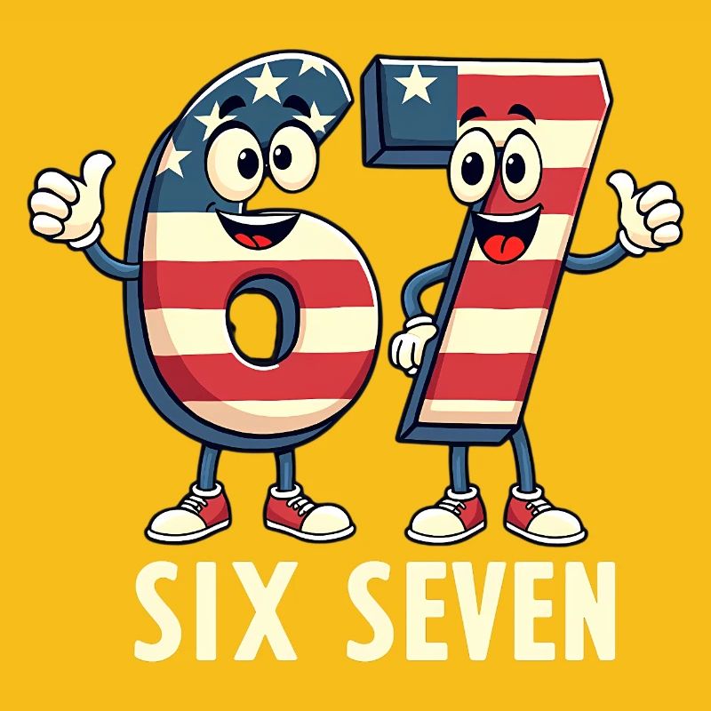 US Flag 67 Memes Six Seven
