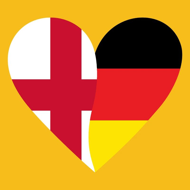 England Germany Heart