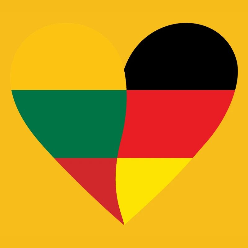 Lithuania Germany Heart
