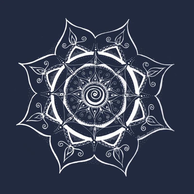 Mandala-Spinnennetz Design