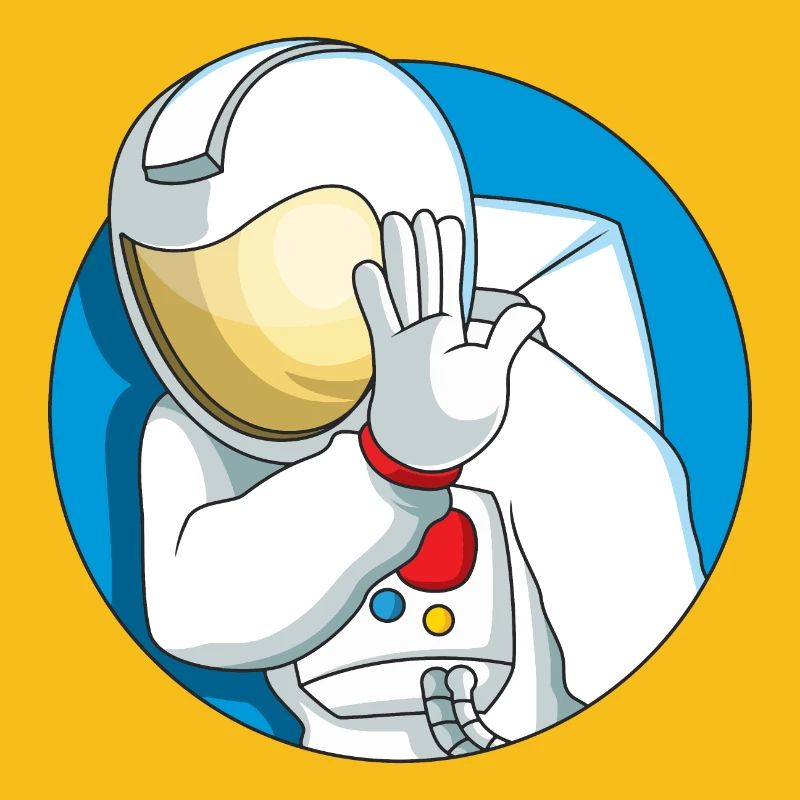 Schüchterner Astronaut