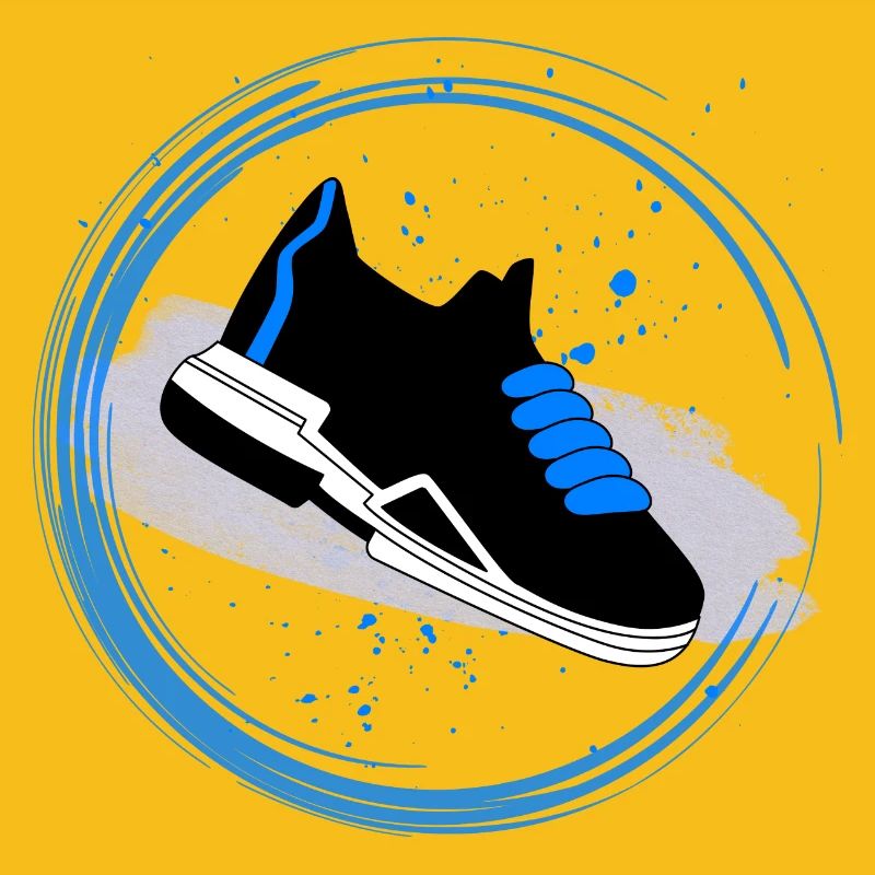 Sneaker Splash in a circle