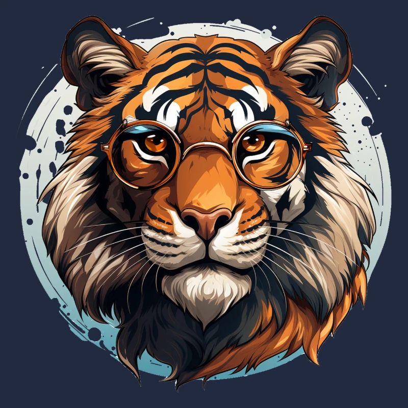Tiger Mit Brille