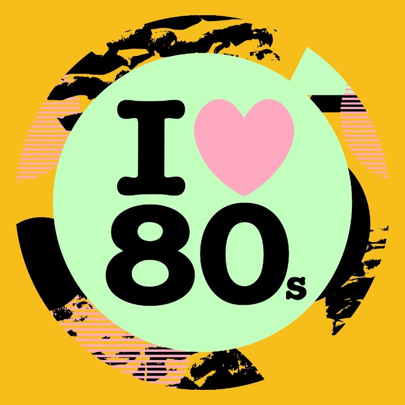  I ♥ 80s – Neon Retro Vibes