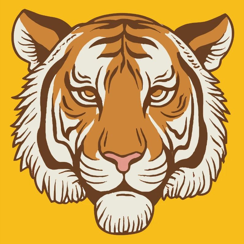 Retro Tiger – Roi de la forêt coréenne