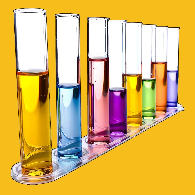 Modèle de tubes à essai arc-en-ciel