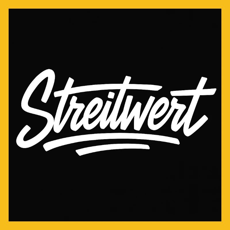 Logo Contested Script Noir