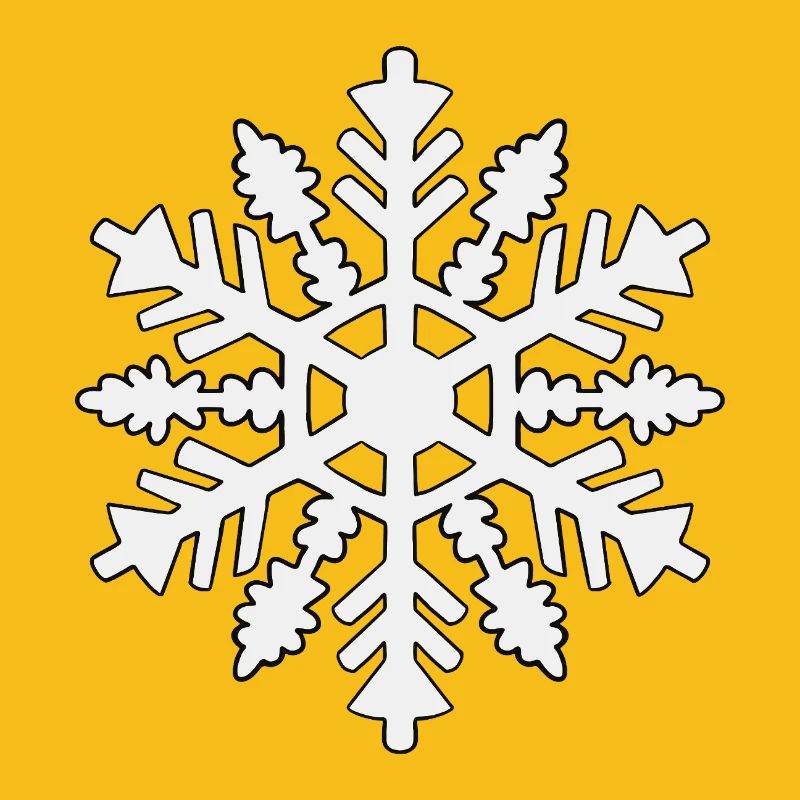 Schneeflocken-Silhouette