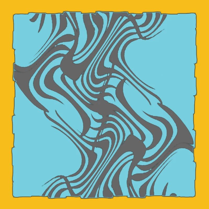 Zebra Pattern Cyan