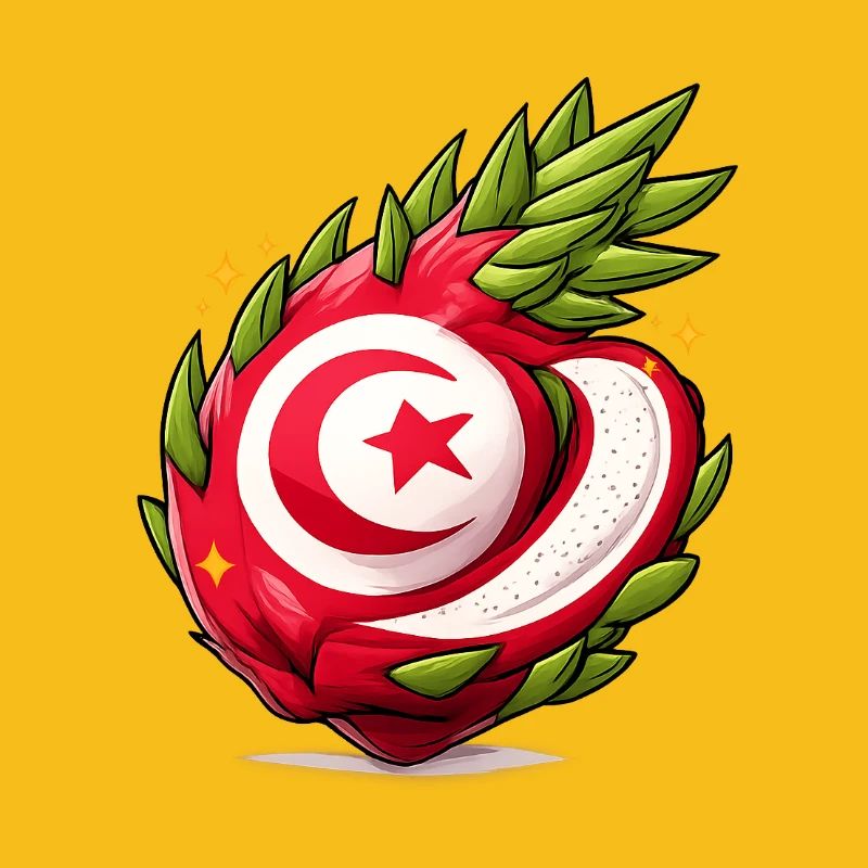 Tunisian Fruit Heart Pattern