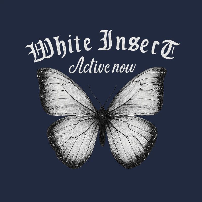 White Butterfly Active Fans Gift Idea
