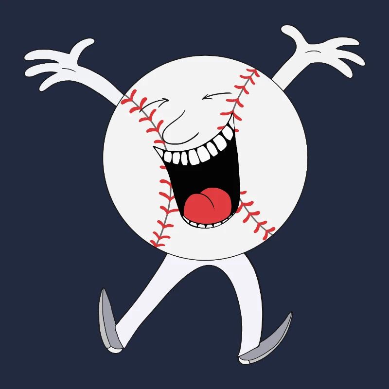 Lachendes Baseball-Maskottchen