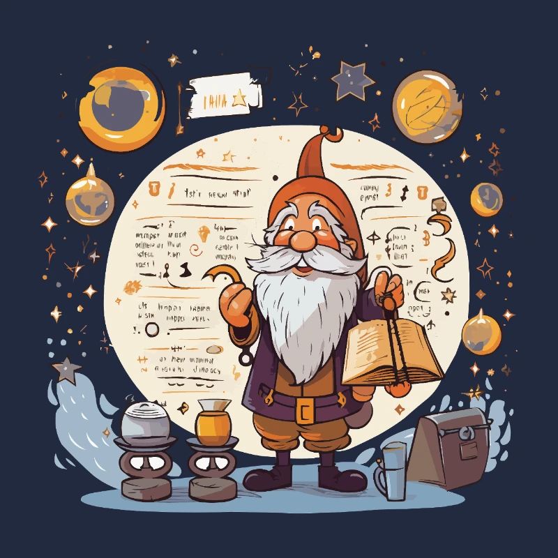 Space Gnome with Spellbook