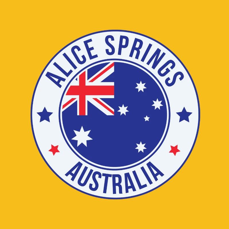 Alice Springs Australien Patch-Emblem