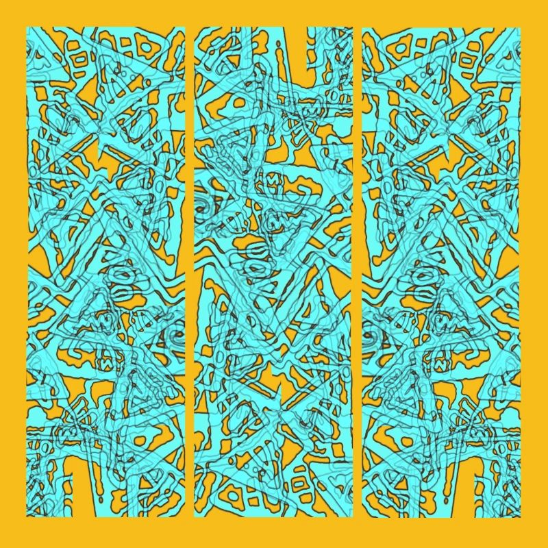 Triptyque du Chaos Turquoise