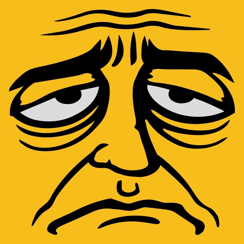 Grumpy sad disappointed face funny
