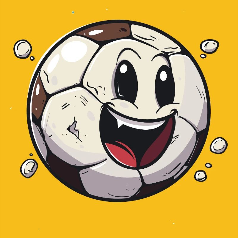 Fußball im Comic Stil