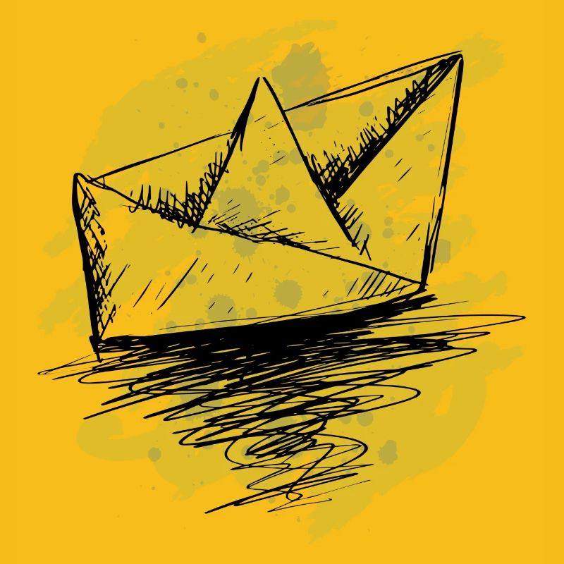 Teal Splash Origami-Boot