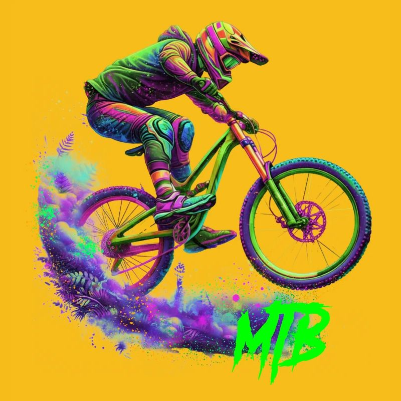 Neon-MTB-Biker