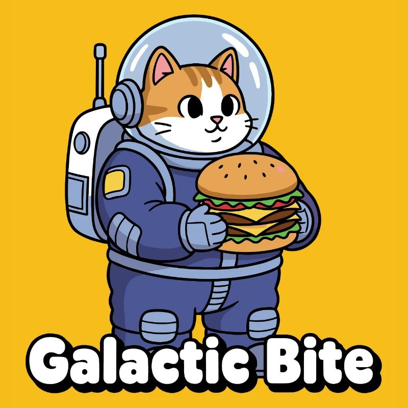 Galactic Cat Astronaut Burger