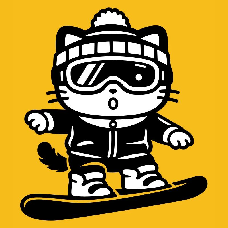 Snowboard Cat