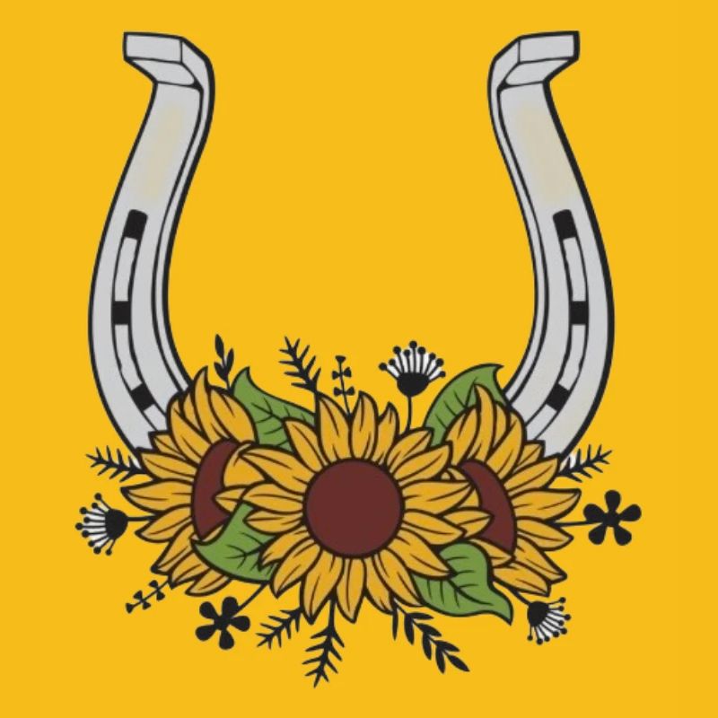 Sonnenblumen Hufeisen Muster
