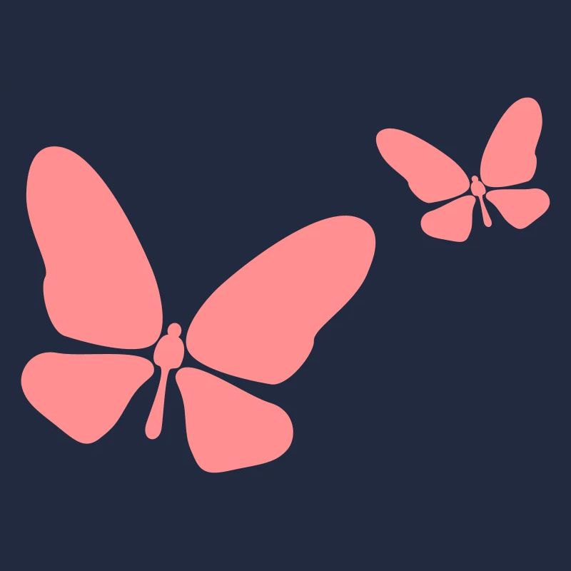 2 Schmetterlinge Mutter und Kind